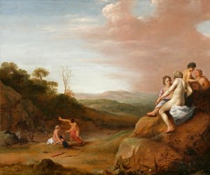 Diane et ses nymphes avec la découverte de Callisto